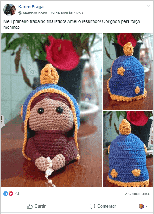Amigurumi de nosssa senhora